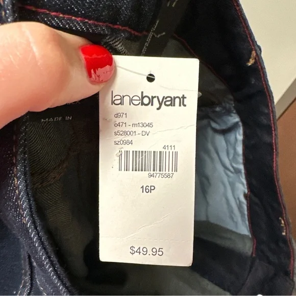 Lane Bryant Boot Cut Jeans - 16P - new with tags - Picture 10 of 10